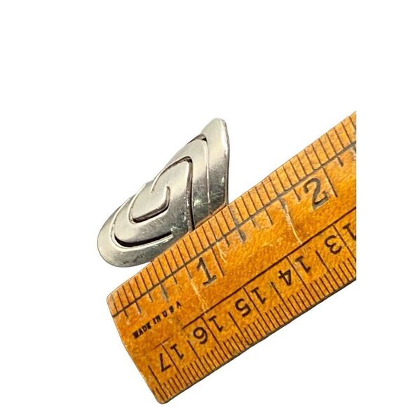 Vintage Sterling silver 925 stamped knuckle spiral ring - Picture 4 of 9